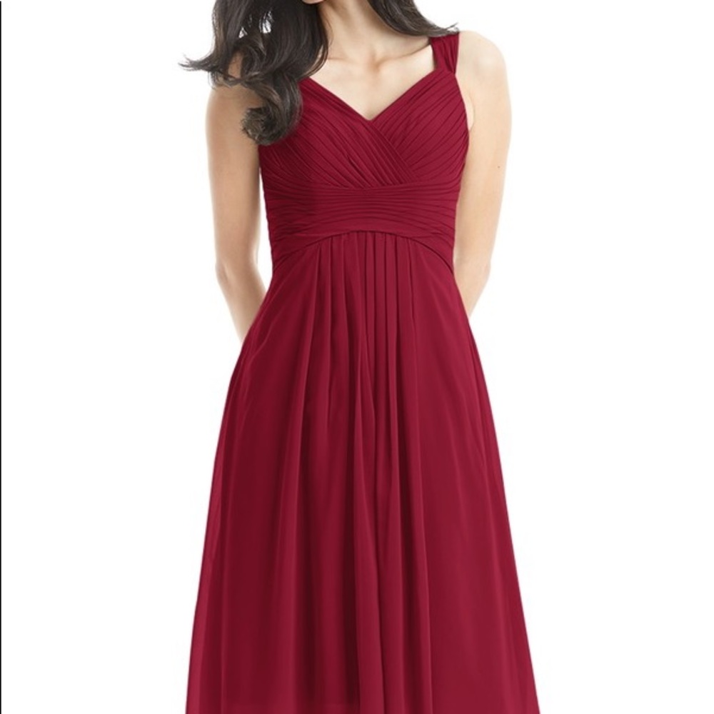 Azazie Clara Burgundy